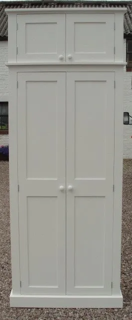 **2 Door Entrance Hall Cloak Room Cupboard with Hooks and Shelves - ALL WIDTHS