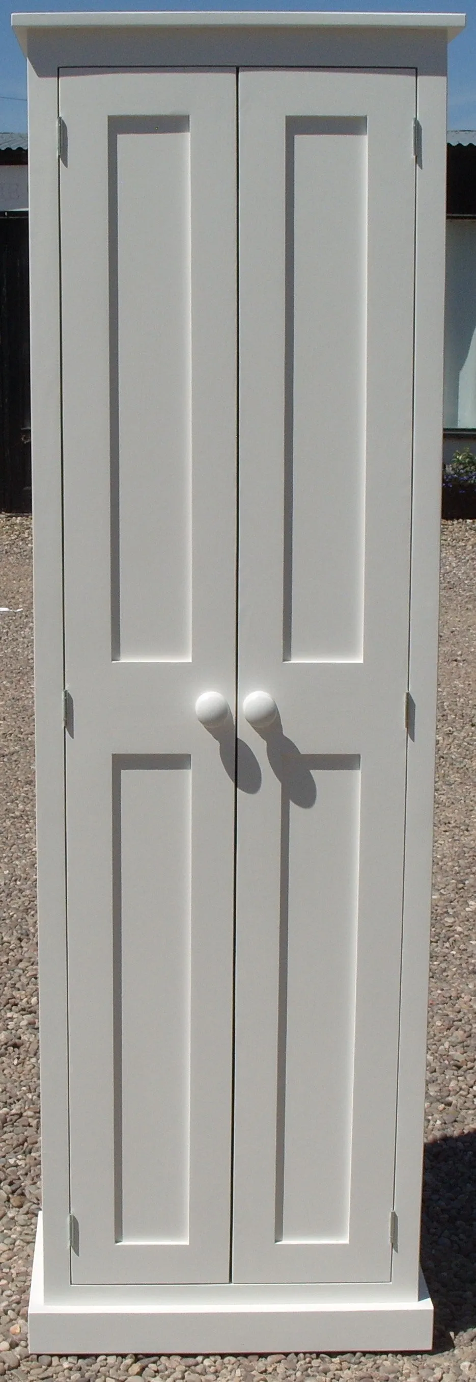 **2 Door Entrance Hall Cloak Room Cupboard with Hooks and Shelves - ALL WIDTHS