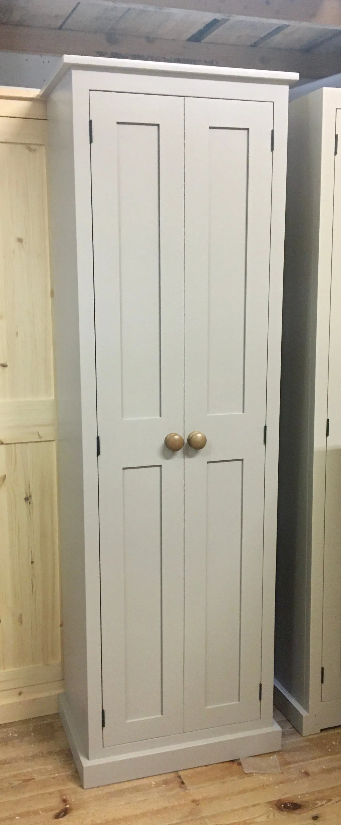 **2 Door Entrance Hall Cloak Room Cupboard with Hooks and Shelves - ALL WIDTHS