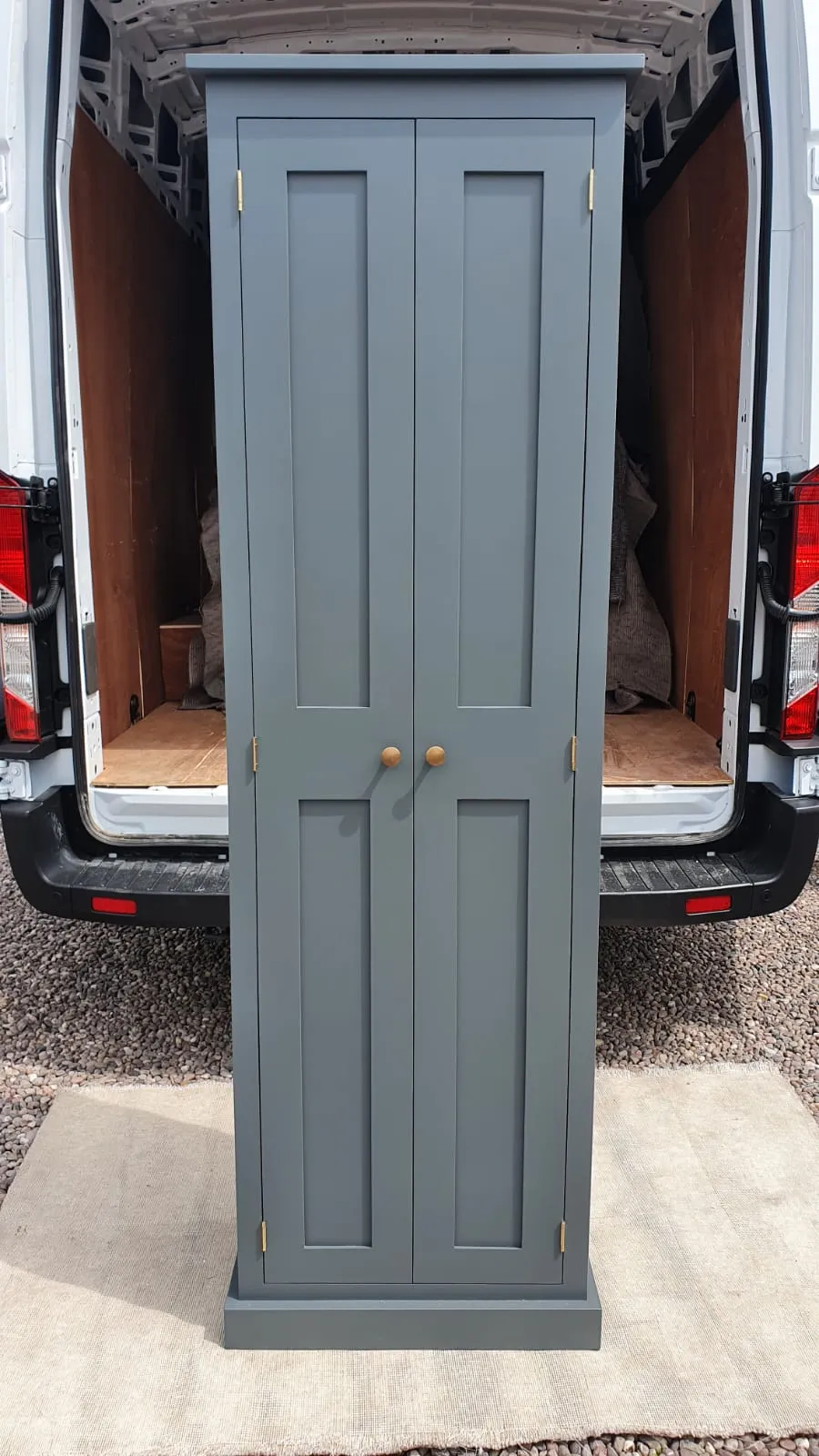 **2 Door Entrance Hall Cloak Room Cupboard with Hooks and Shelves - ALL WIDTHS