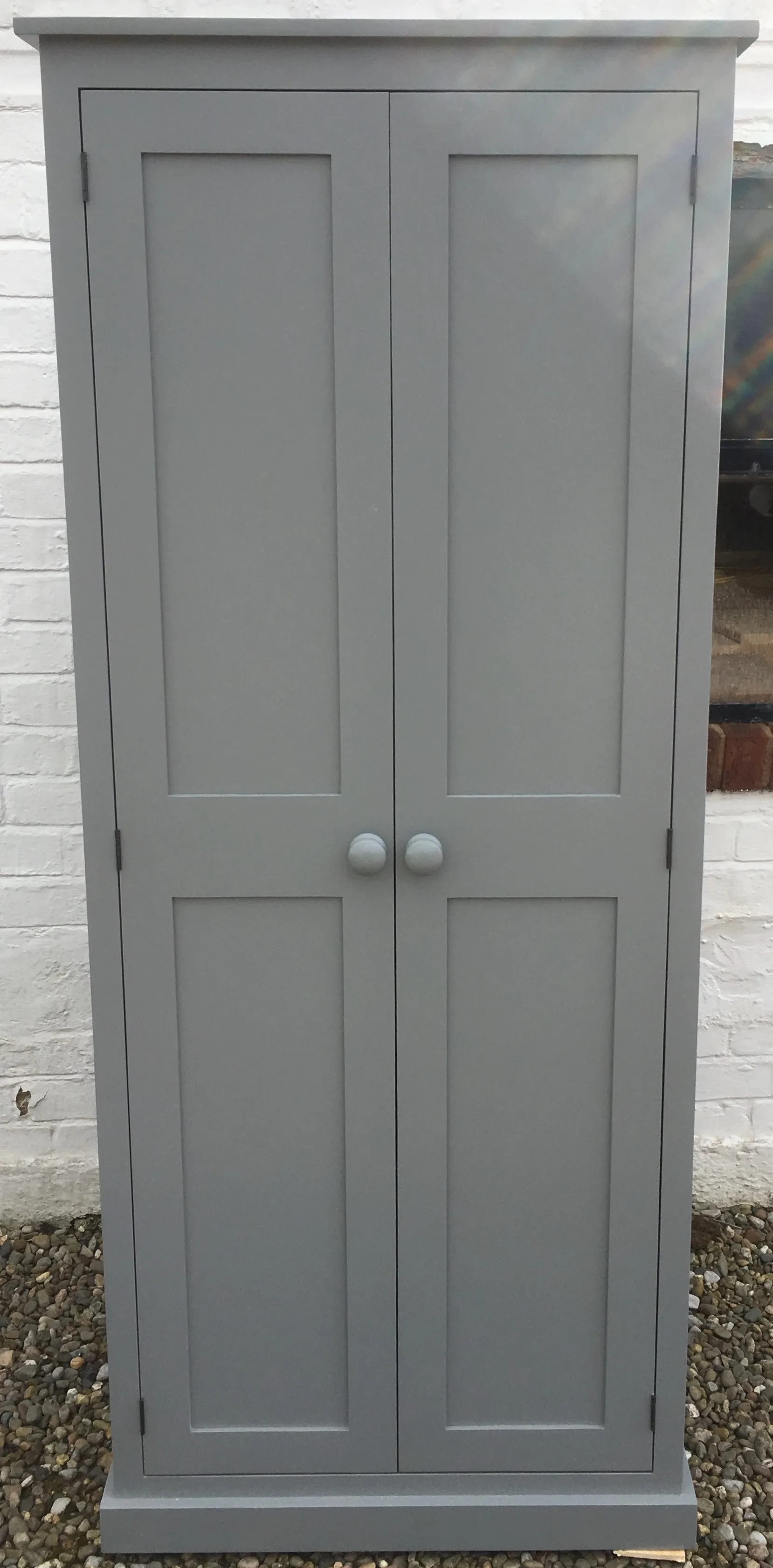 **2 Door Entrance Hall Cloak Room Cupboard with Hooks and Shelves - ALL WIDTHS