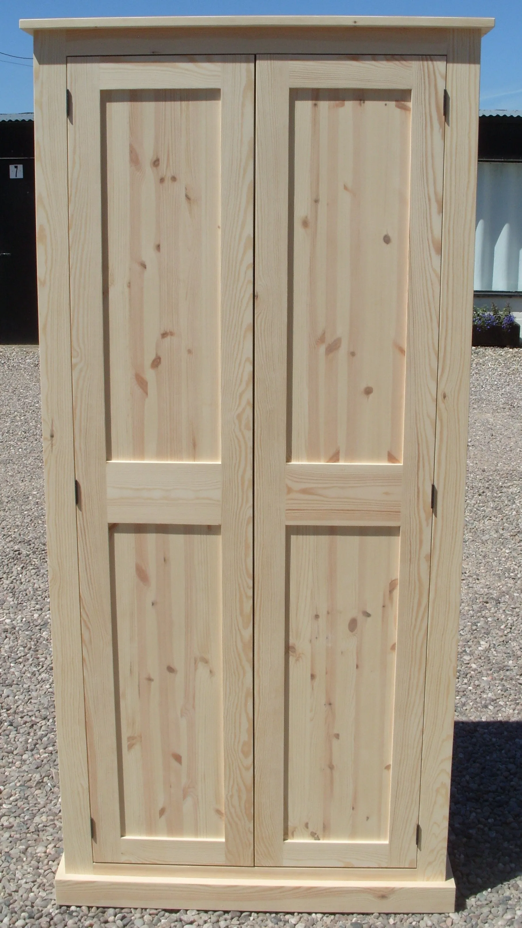 **2 Door Entrance Hall Cloak Room Cupboard with Hooks and Shelves - ALL WIDTHS