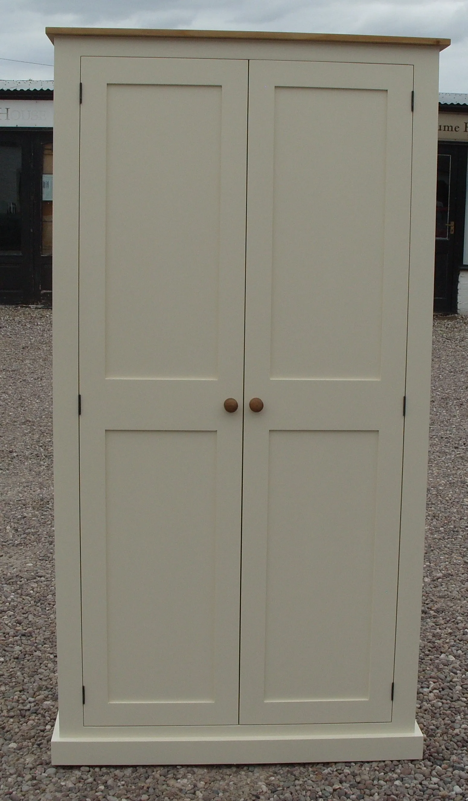 **2 Door Entrance Hall Cloak Room Cupboard with Hooks and Shelves - ALL WIDTHS