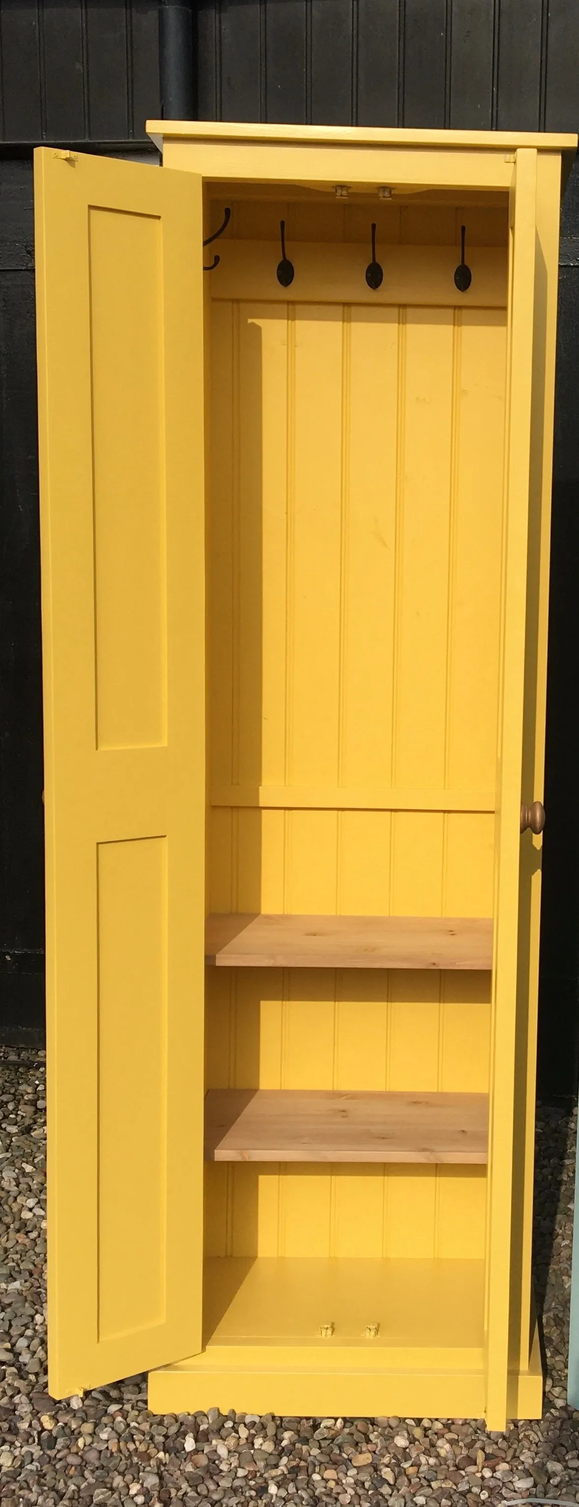 **2 door Hallway, Utility, Cloak Room Storage Cupboard with Hooks and Shelves (35 cm deep) SIZE VARIATIONS