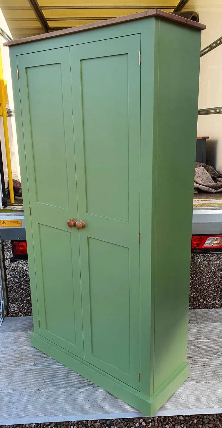 **2 door Hallway, Utility, Cloak Room Storage Cupboard with Hooks and Shelves (35 cm deep) SIZE VARIATIONS