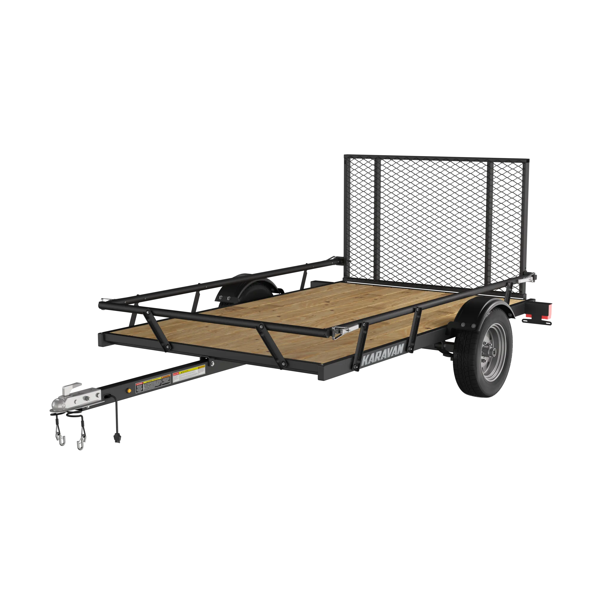 5 X 8 Ft. Steel Utility Trailer W/ Slide Rail