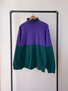 80's GAP Colorblock Heavyweight Turtleneck—[L]