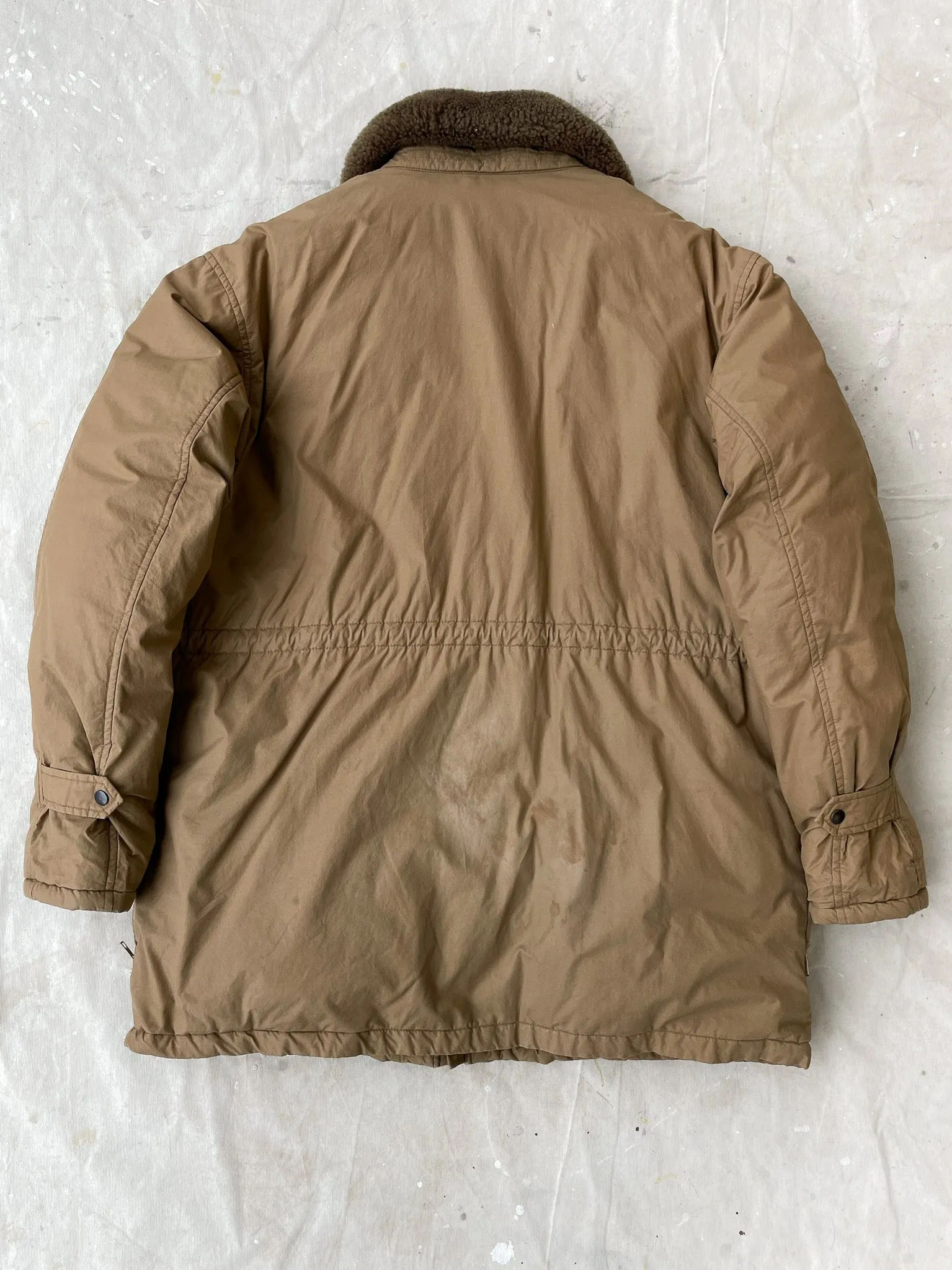 80's Polo Ralph Lauren Mouton Collar Down Parka—[L]