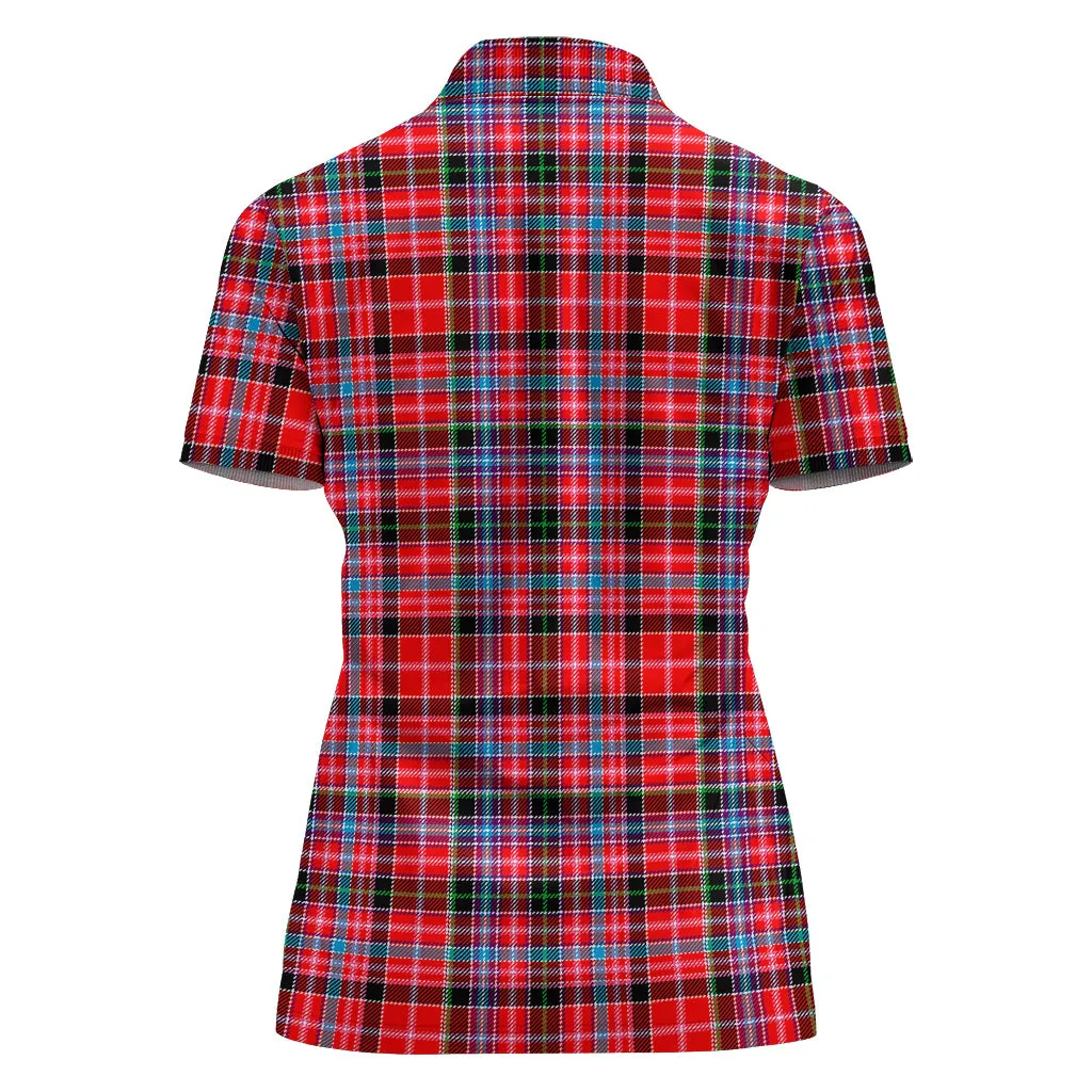 Aberdeen District Tartan Polo Shirt For Women