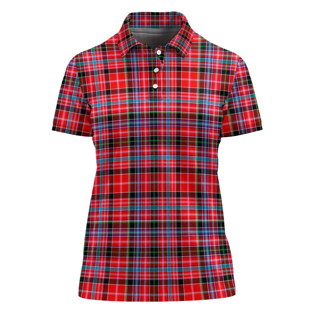 Aberdeen District Tartan Polo Shirt For Women