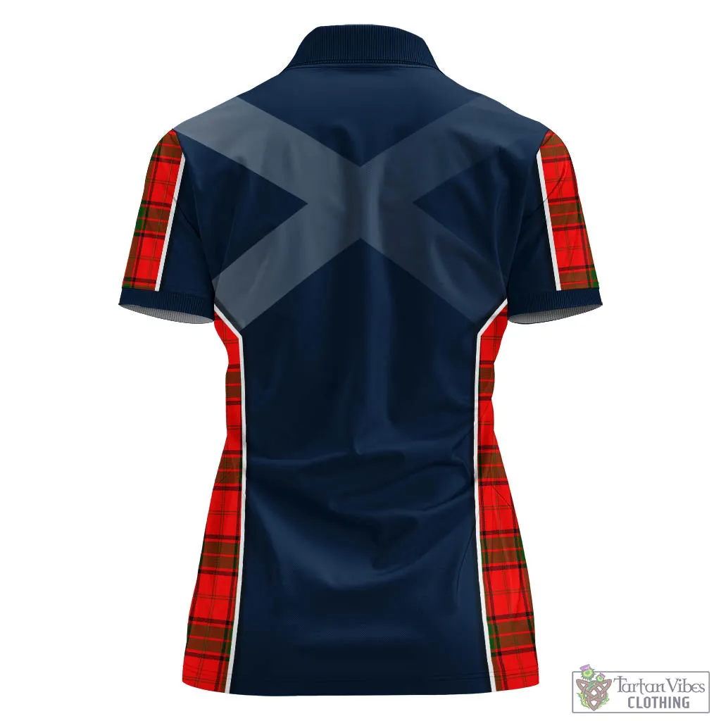 Adair Tartan Women's Polo Shirt with Family Crest and Scottish Thistle Vibes Sport Style