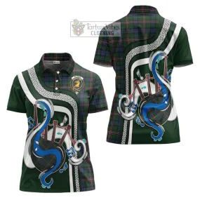 Allison Tartan Women's Polo Shirt with Epic Bagpipe Style