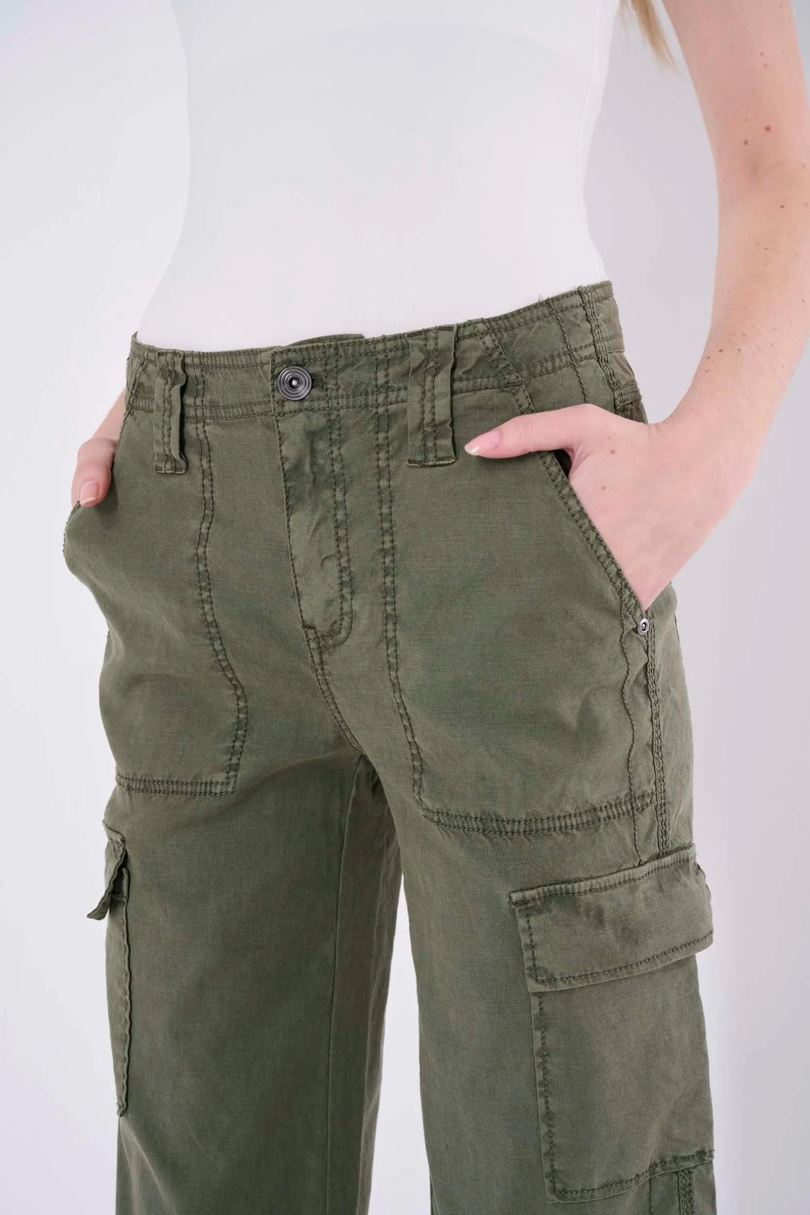 Ally Linen Cargo Pant