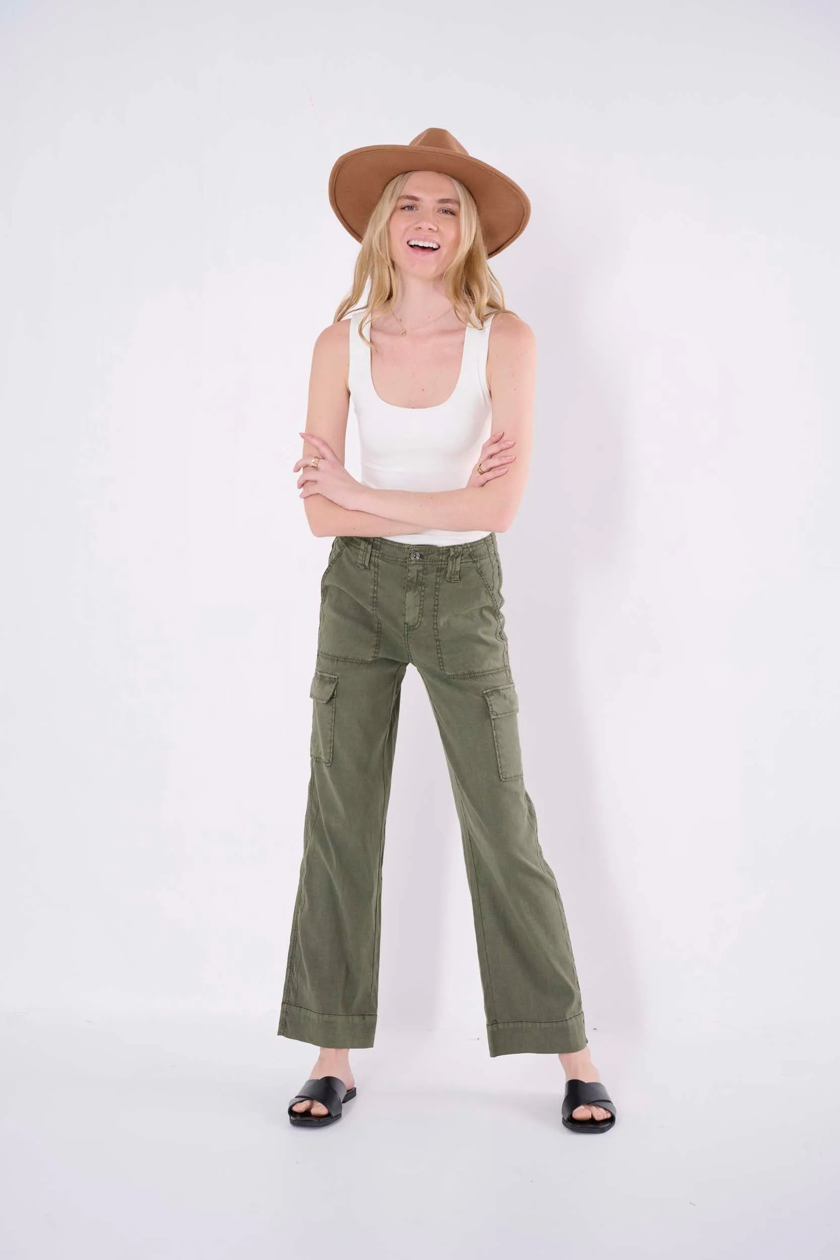 Ally Linen Cargo Pant