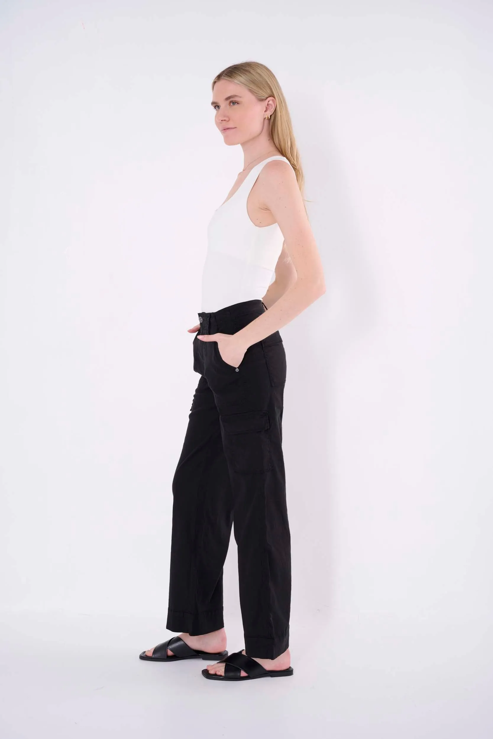 Ally Linen Cargo Pant