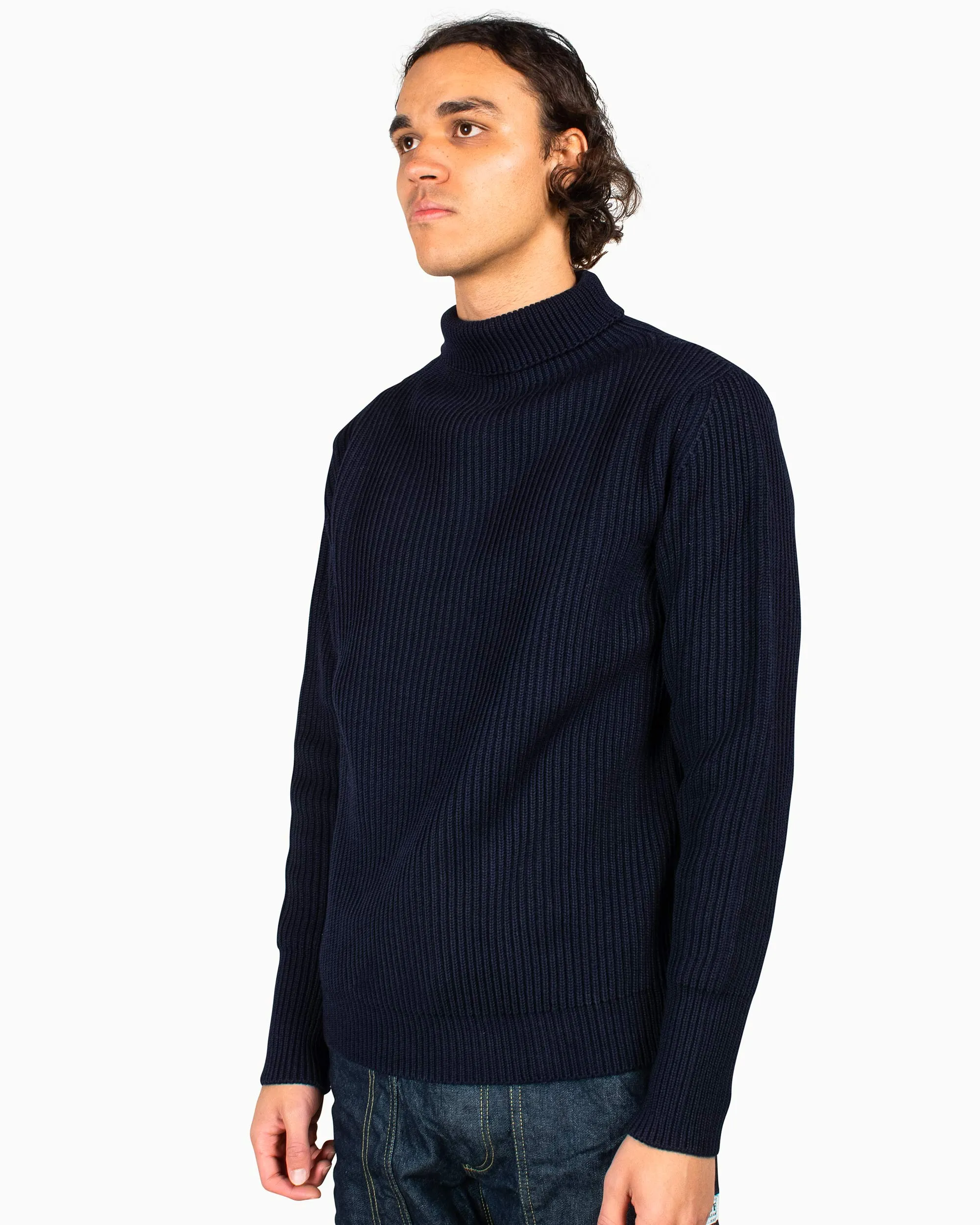 Andersen-Andersen Navy Turtleneck Navy Blue