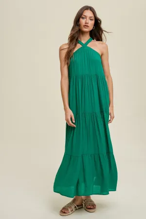 Aphrodite Halter Maxi Dress