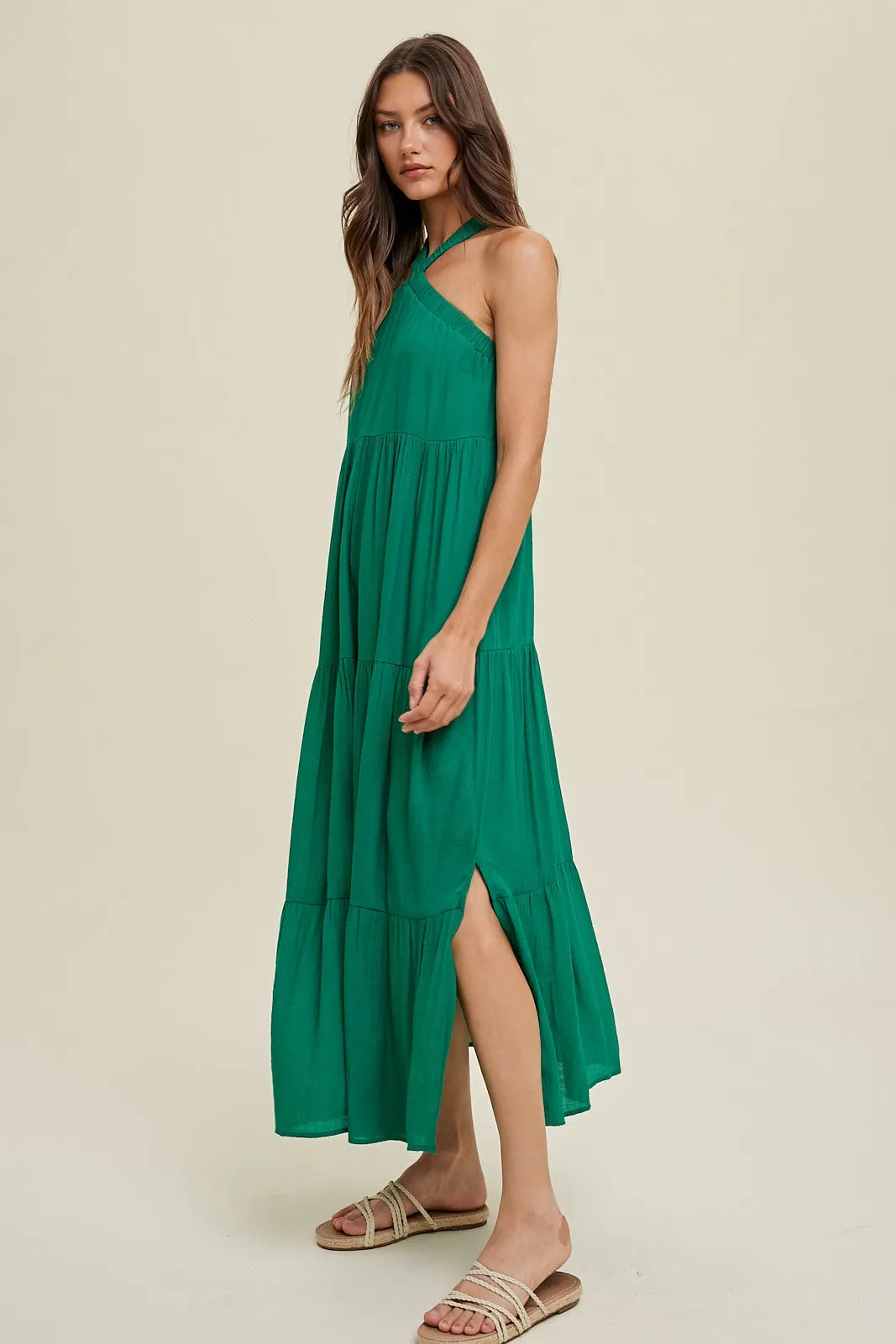 Aphrodite Halter Maxi Dress