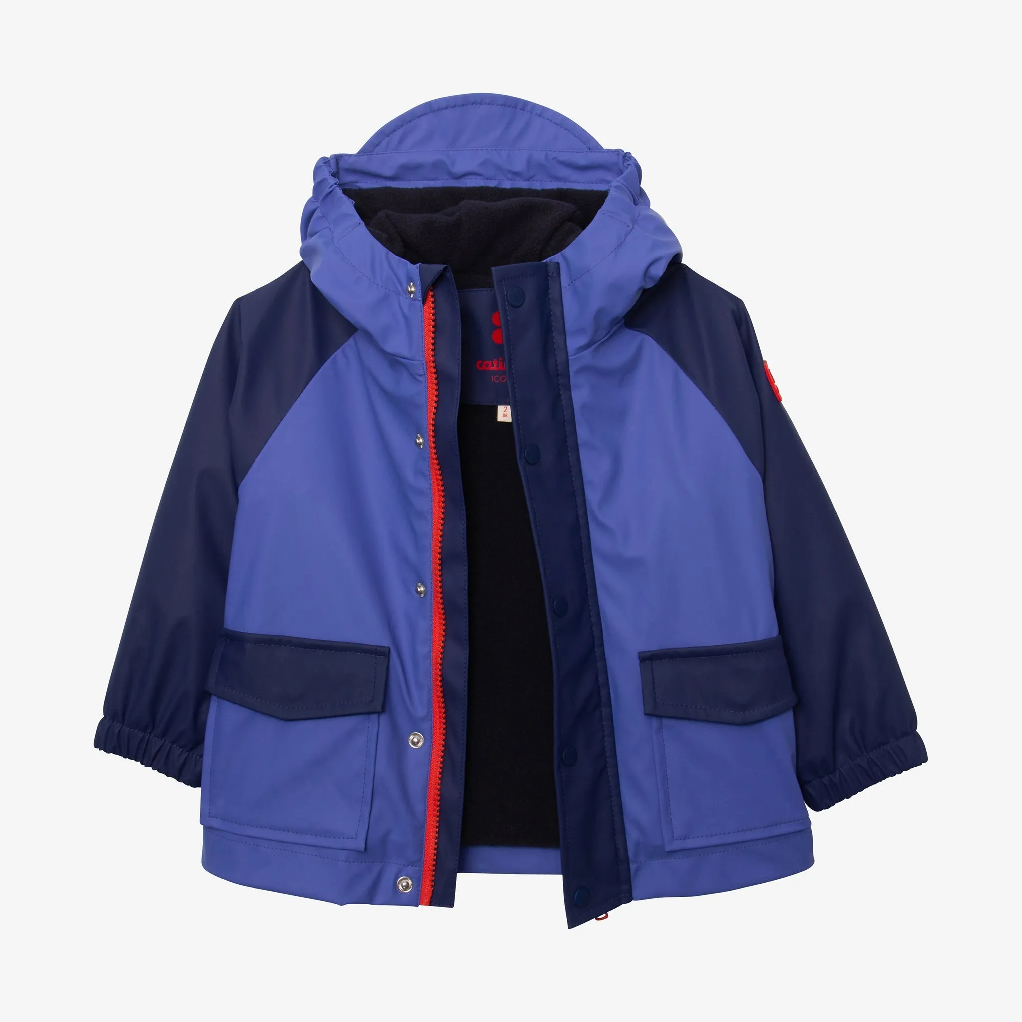 Baby boys' blue raincoat