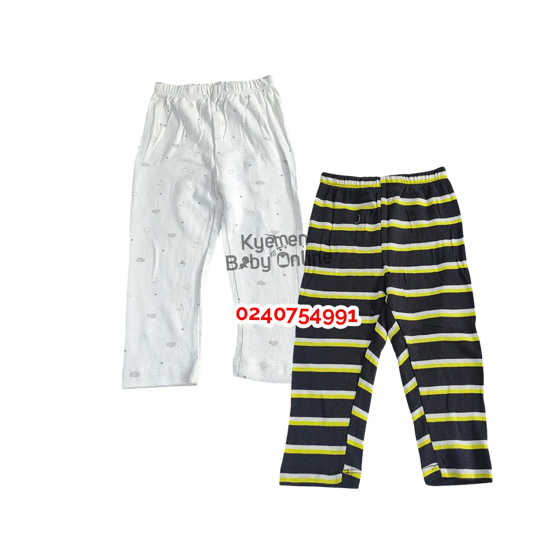 Baby Trousers (Carters Multicolored Pants) 2pcs