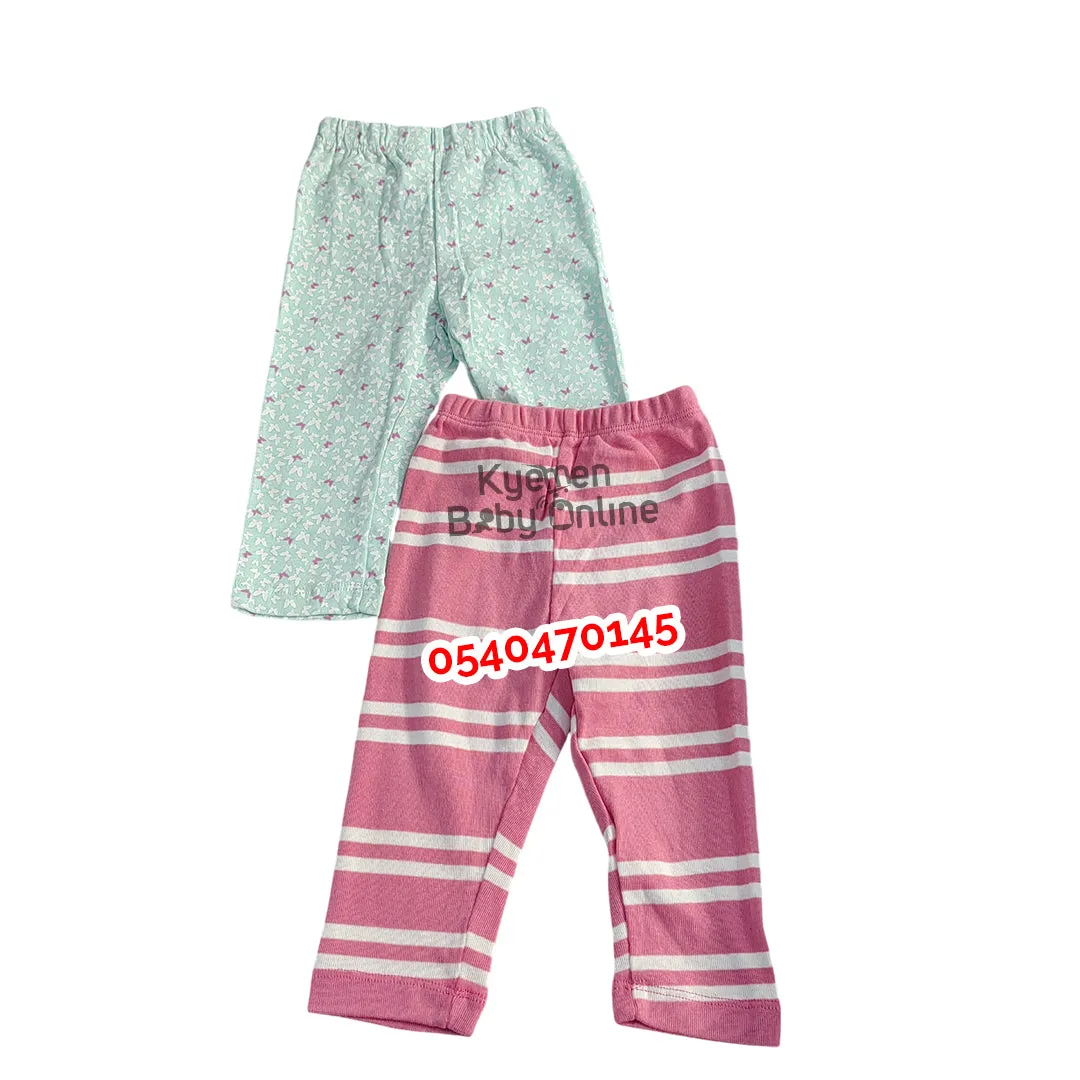 Baby Trousers (Carters Multicolored Pants) 2pcs