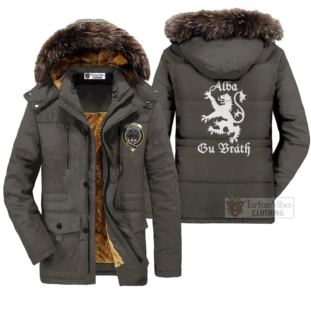 Baxter Family Crest Parka Jacket Lion Rampant Alba Gu Brath Style