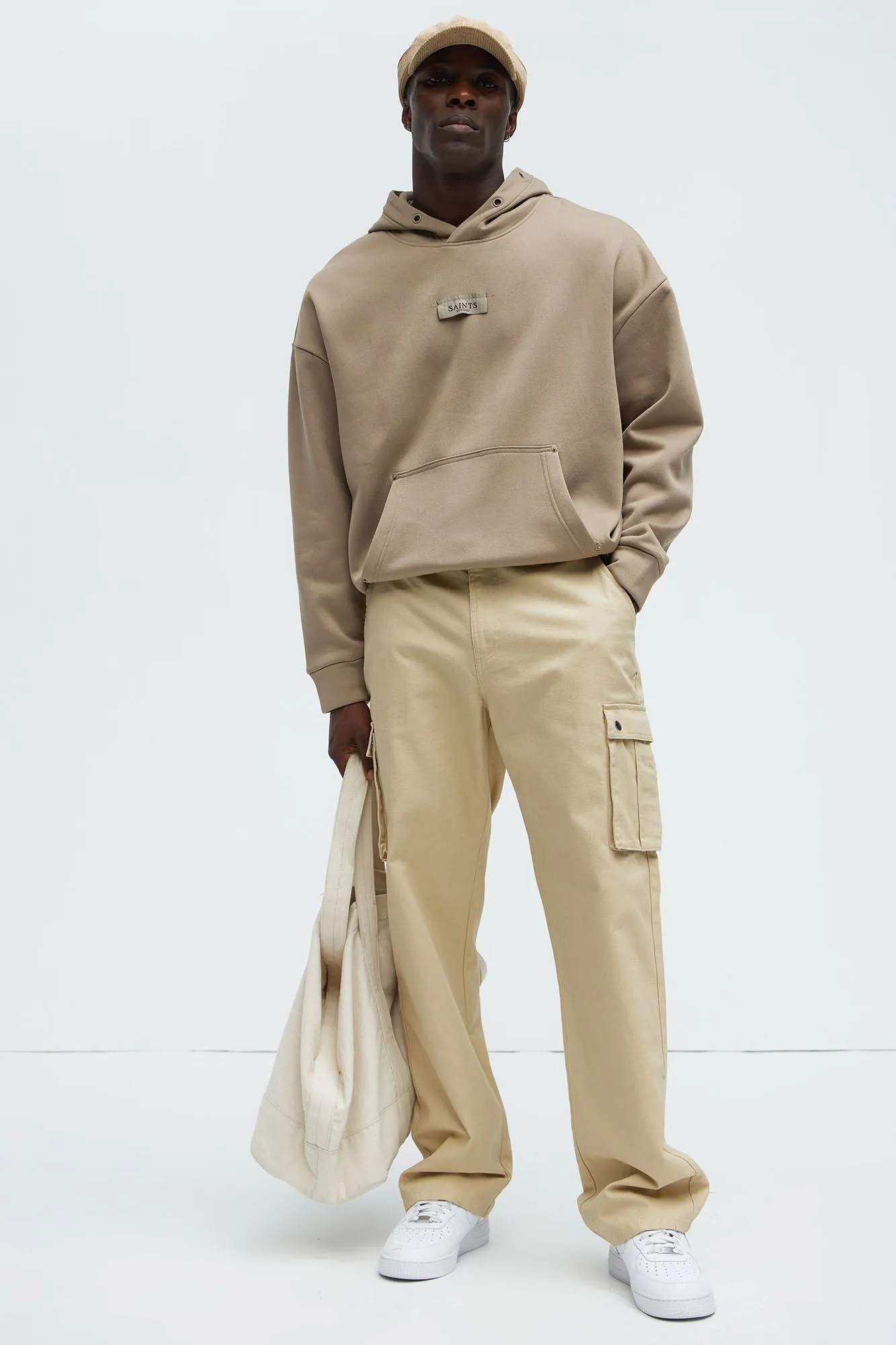 Berry Straight Cargo Pants - Khaki