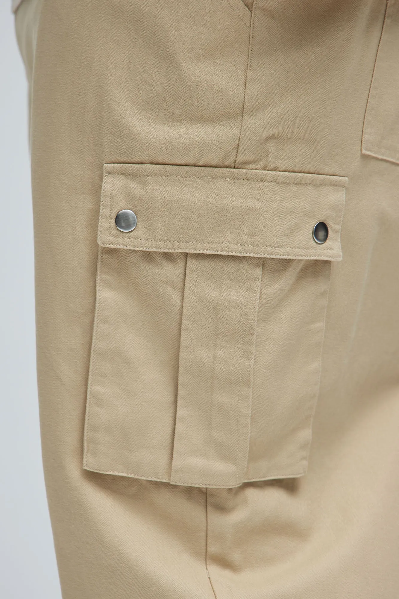 Berry Straight Cargo Pants - Khaki