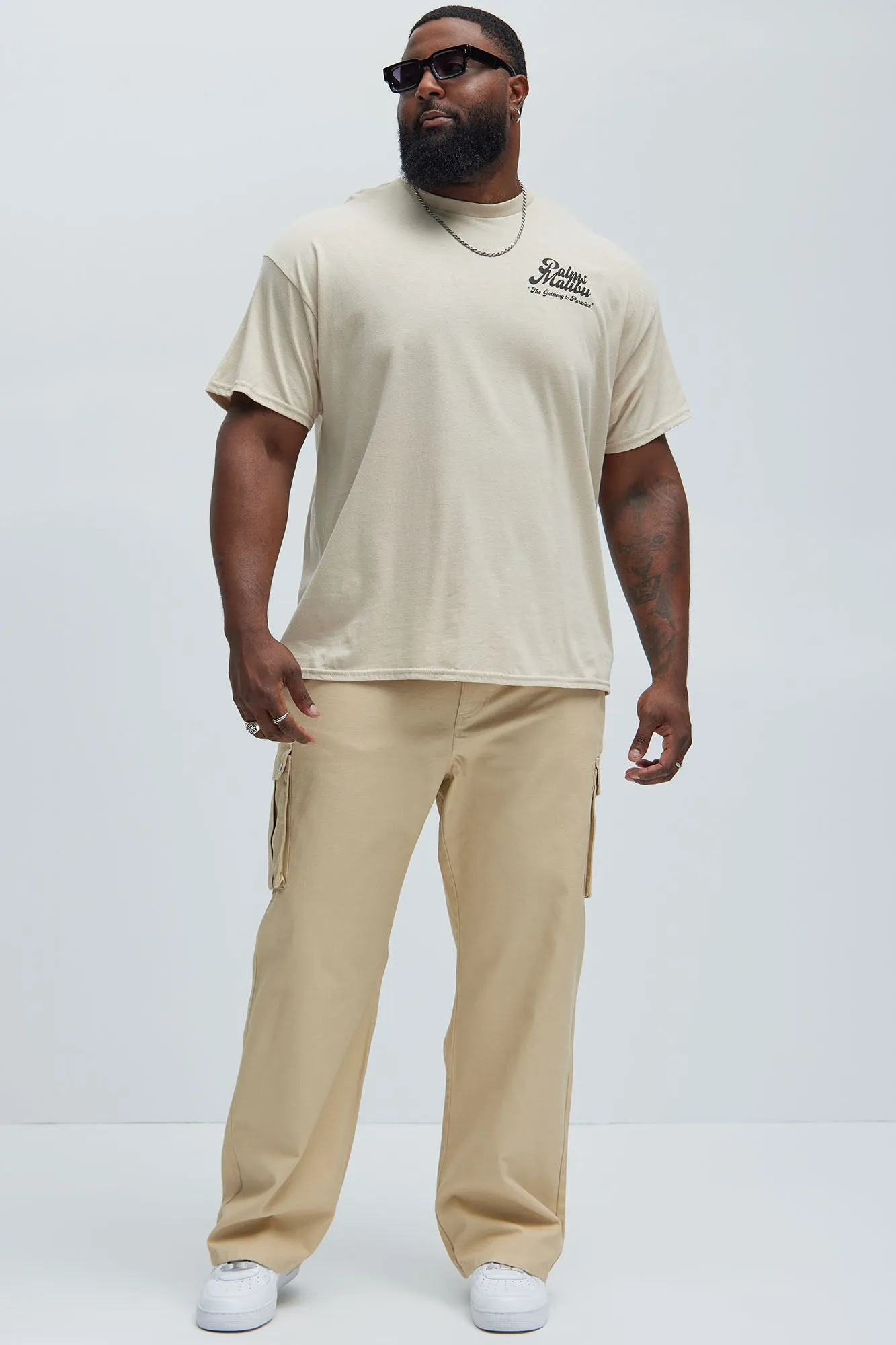 Berry Straight Cargo Pants - Khaki