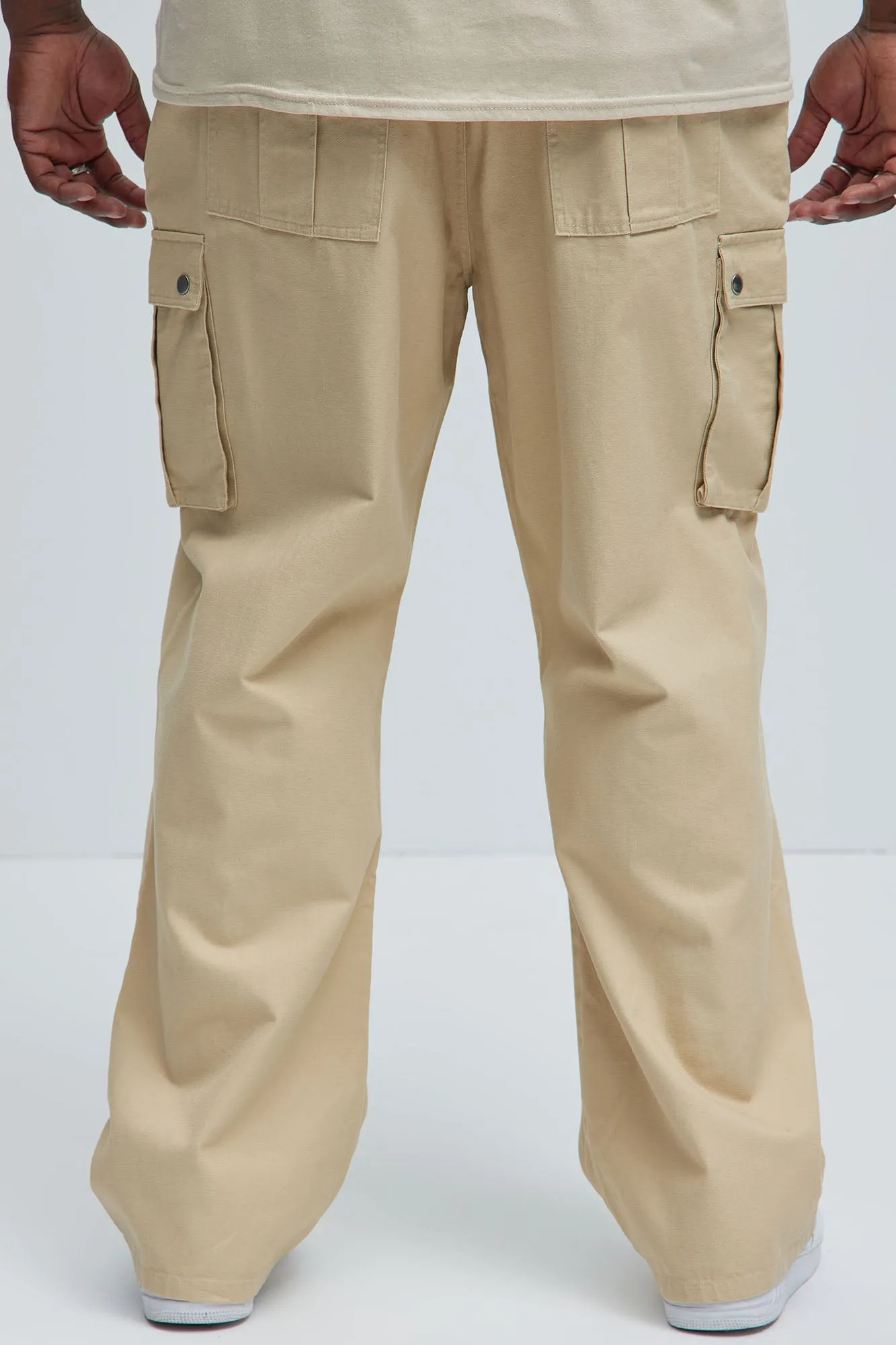 Berry Straight Cargo Pants - Khaki