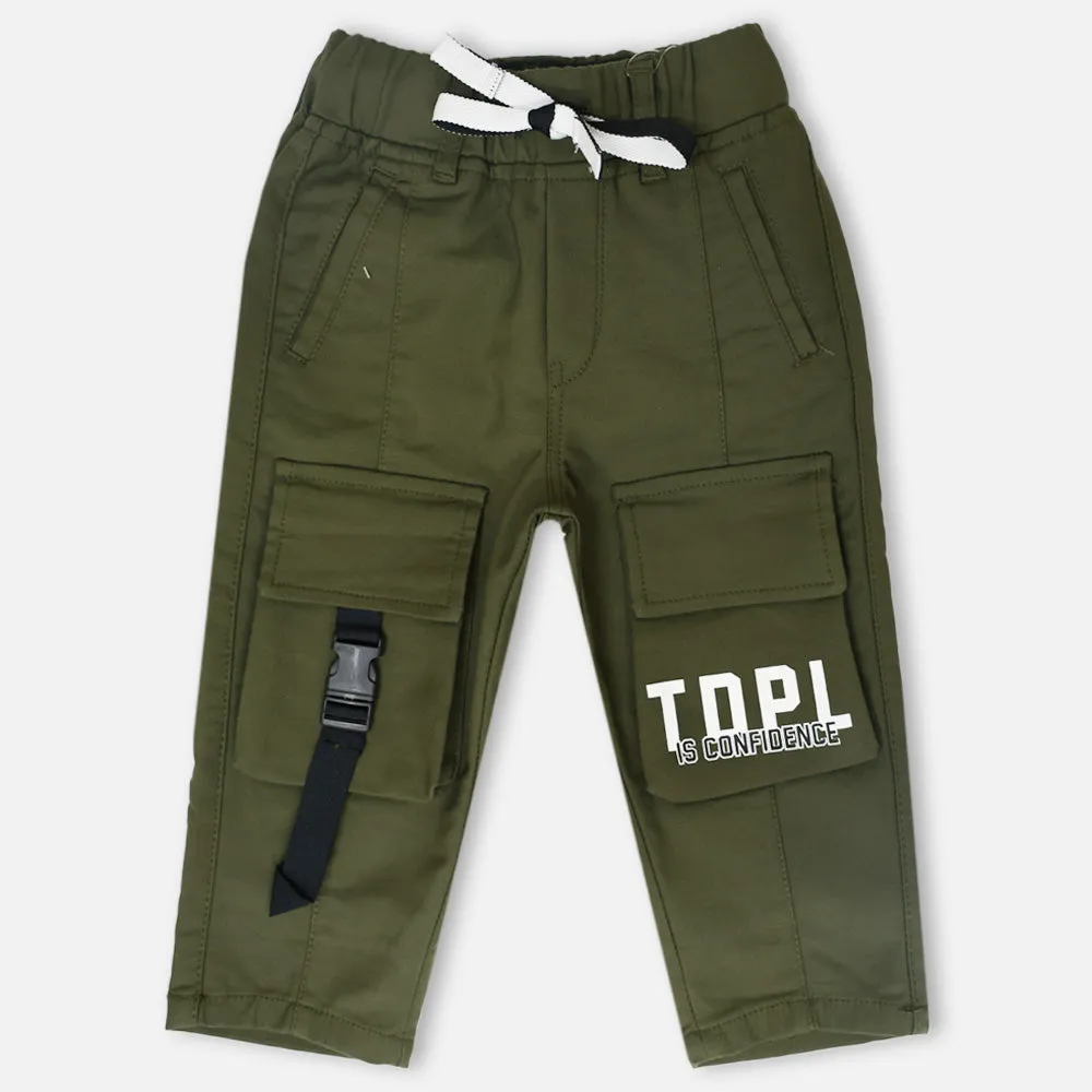 Black & Green Cargo Pants