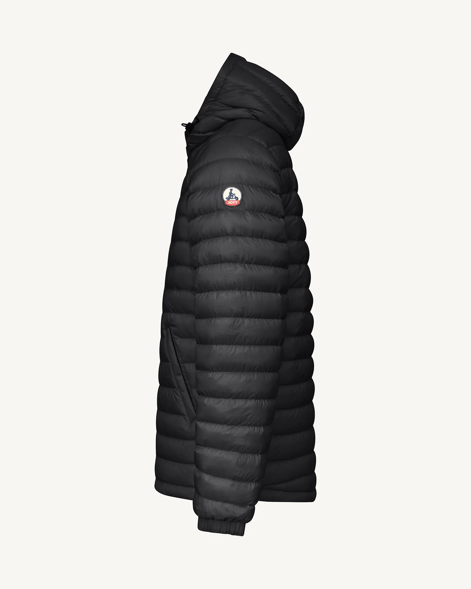 Black Bergen 2.0 reversible hooded puffer jacket