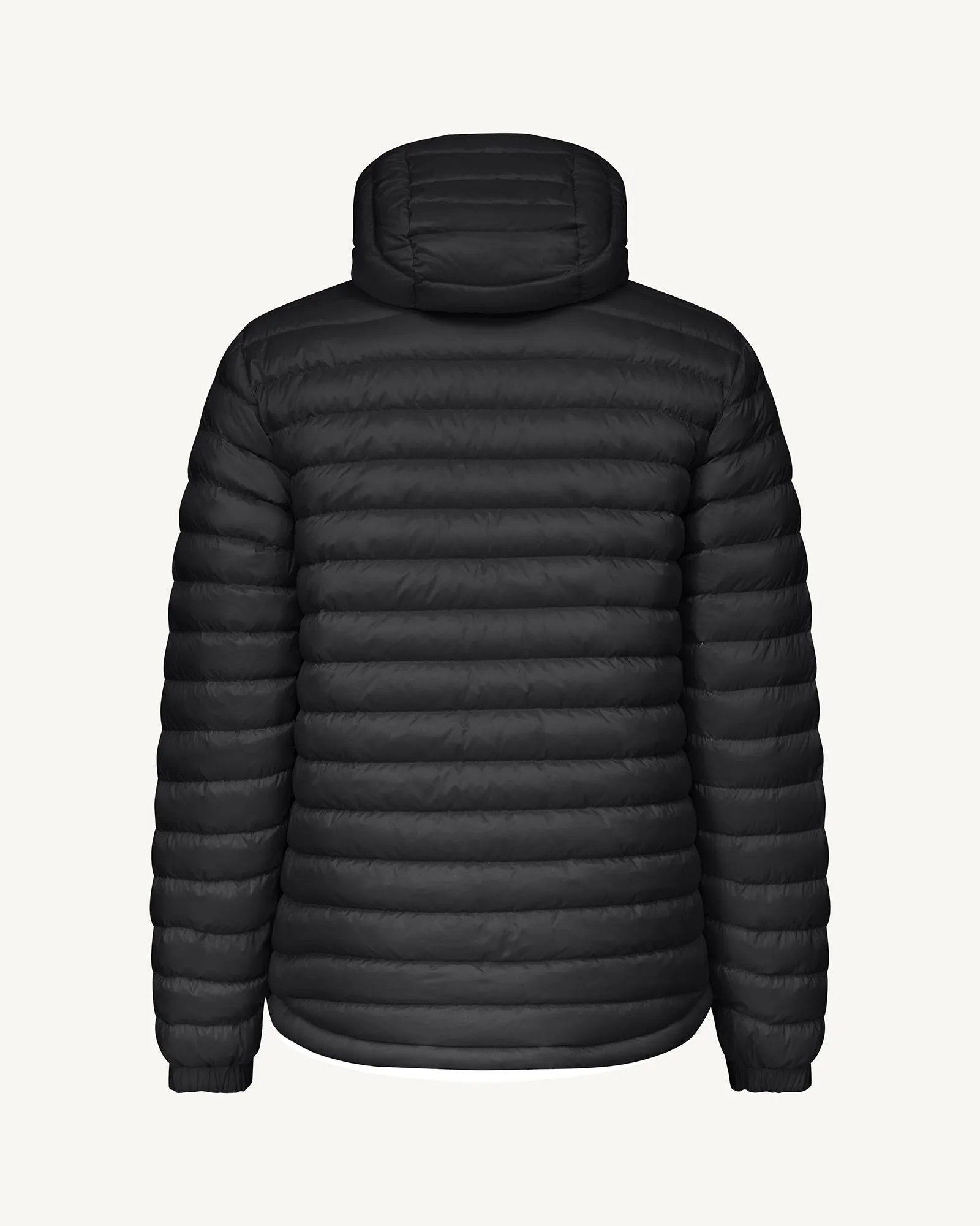 Black Bergen 2.0 reversible hooded puffer jacket