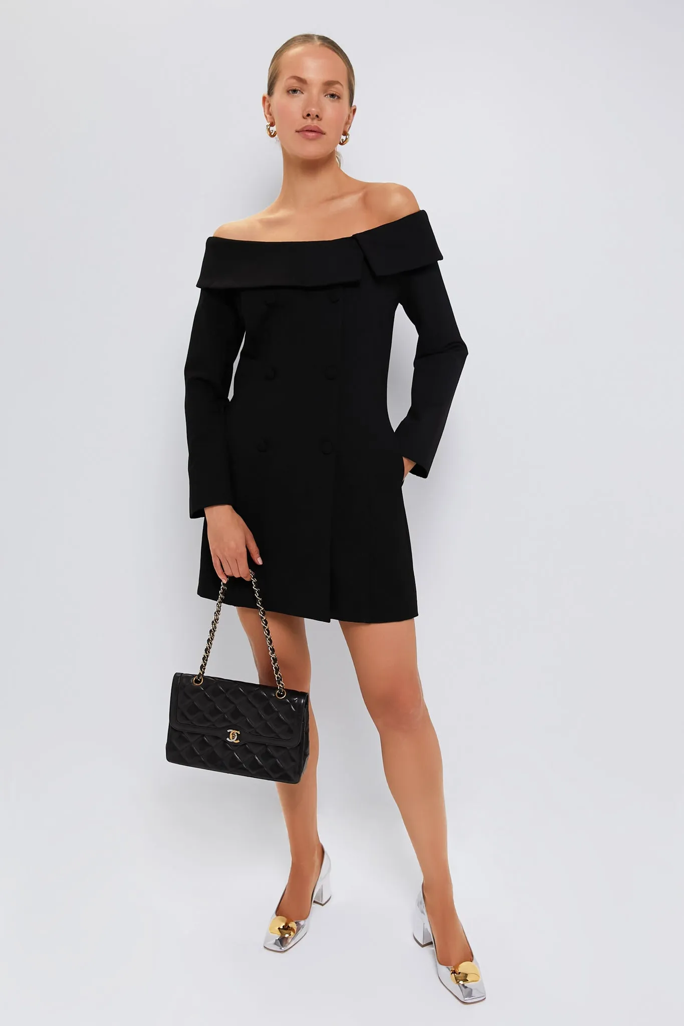 Black Ponte Remington Dress