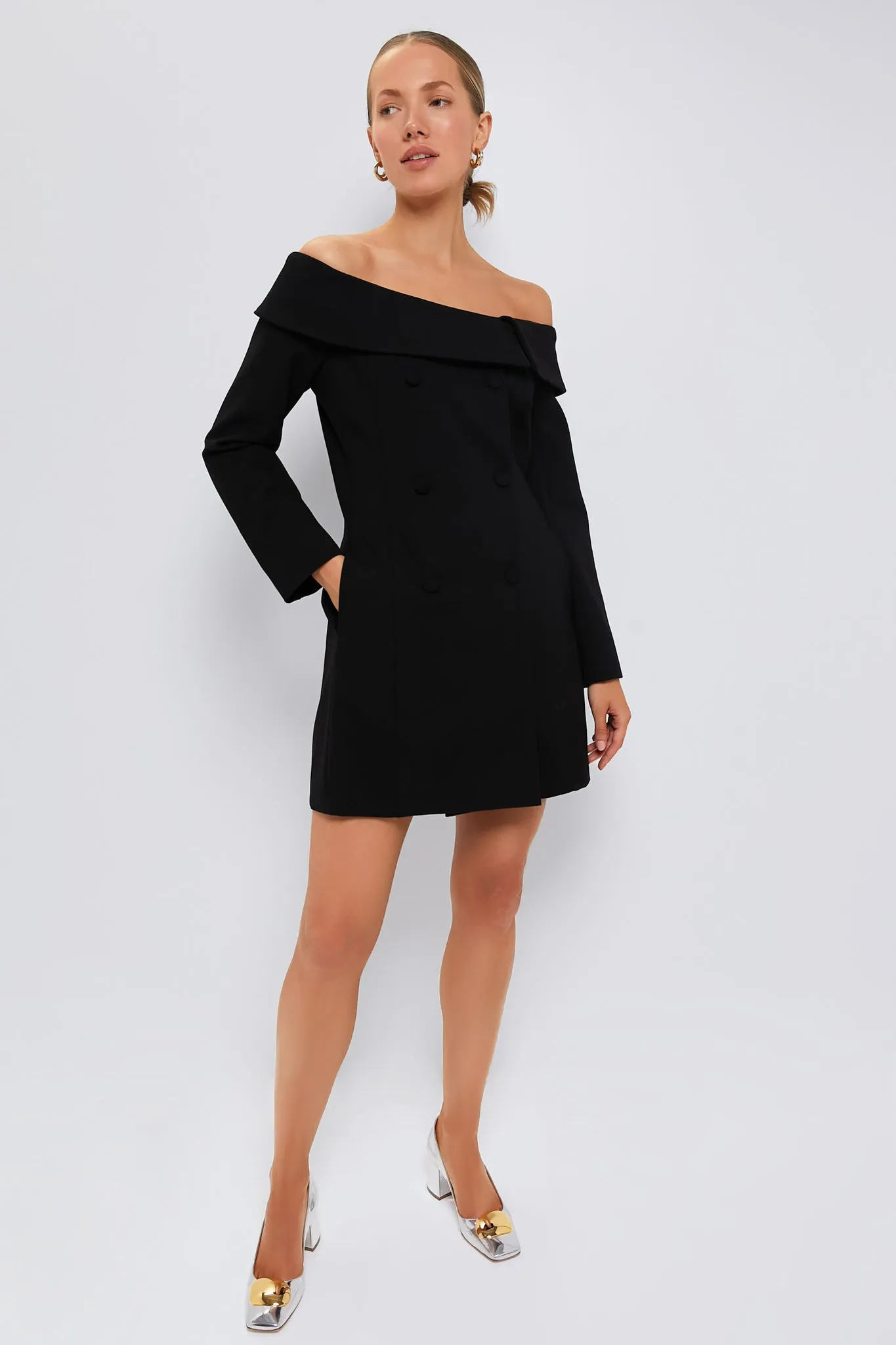 Black Ponte Remington Dress