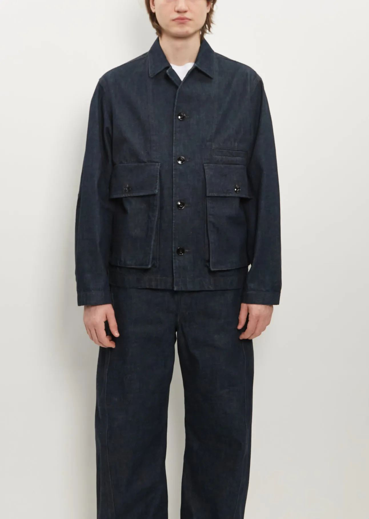 Boxy Jacket — Indigo