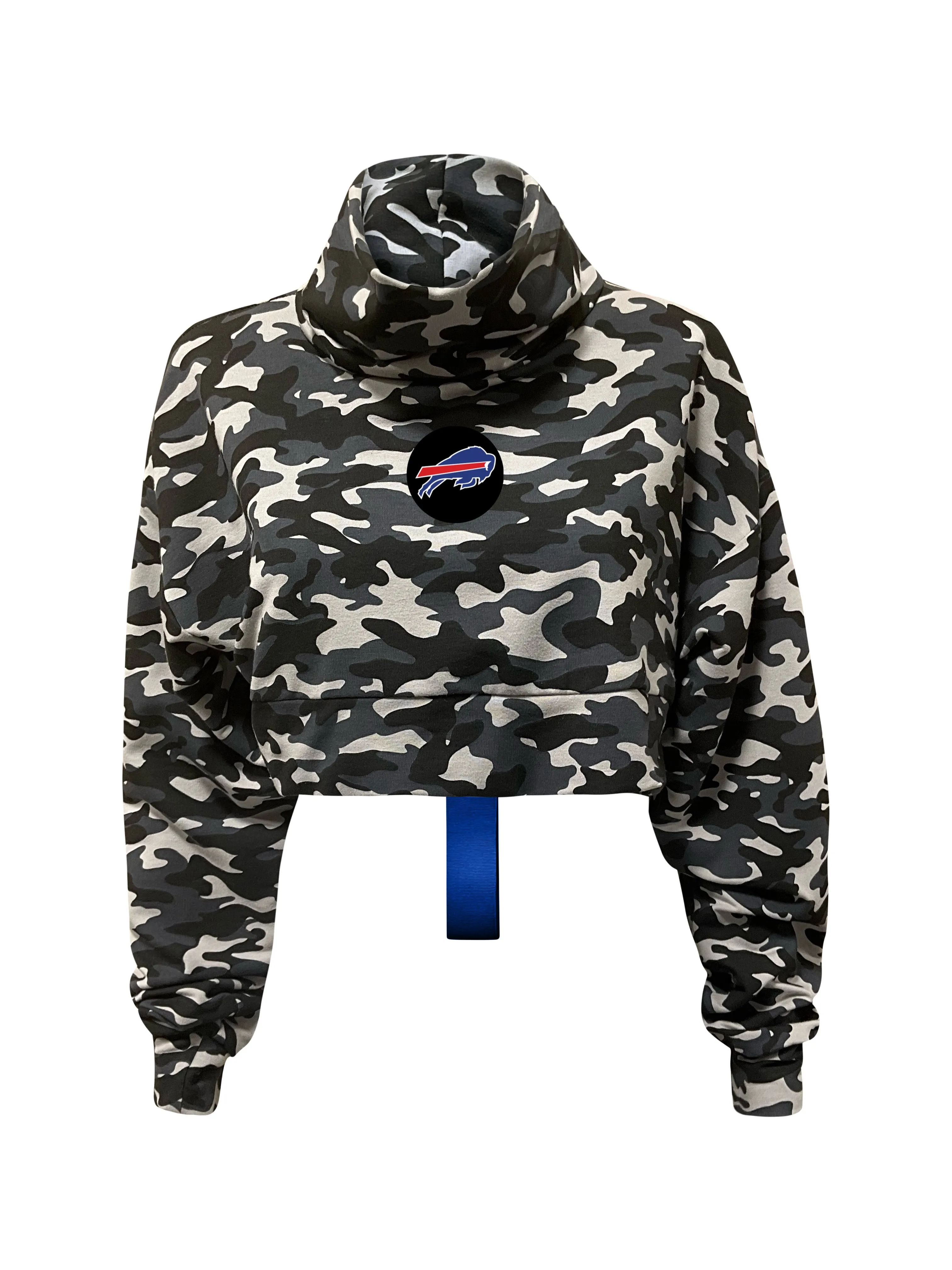 Buffalo Bills Crop Camo Sweatshirt