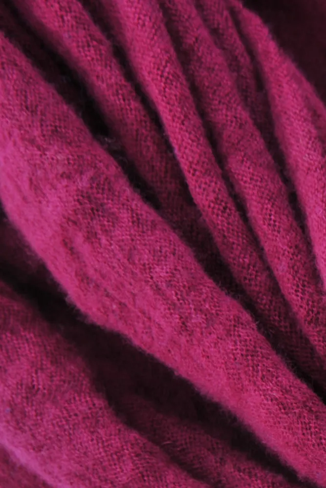 Burgundy Diamond Classic Knit Cashmere Scarf