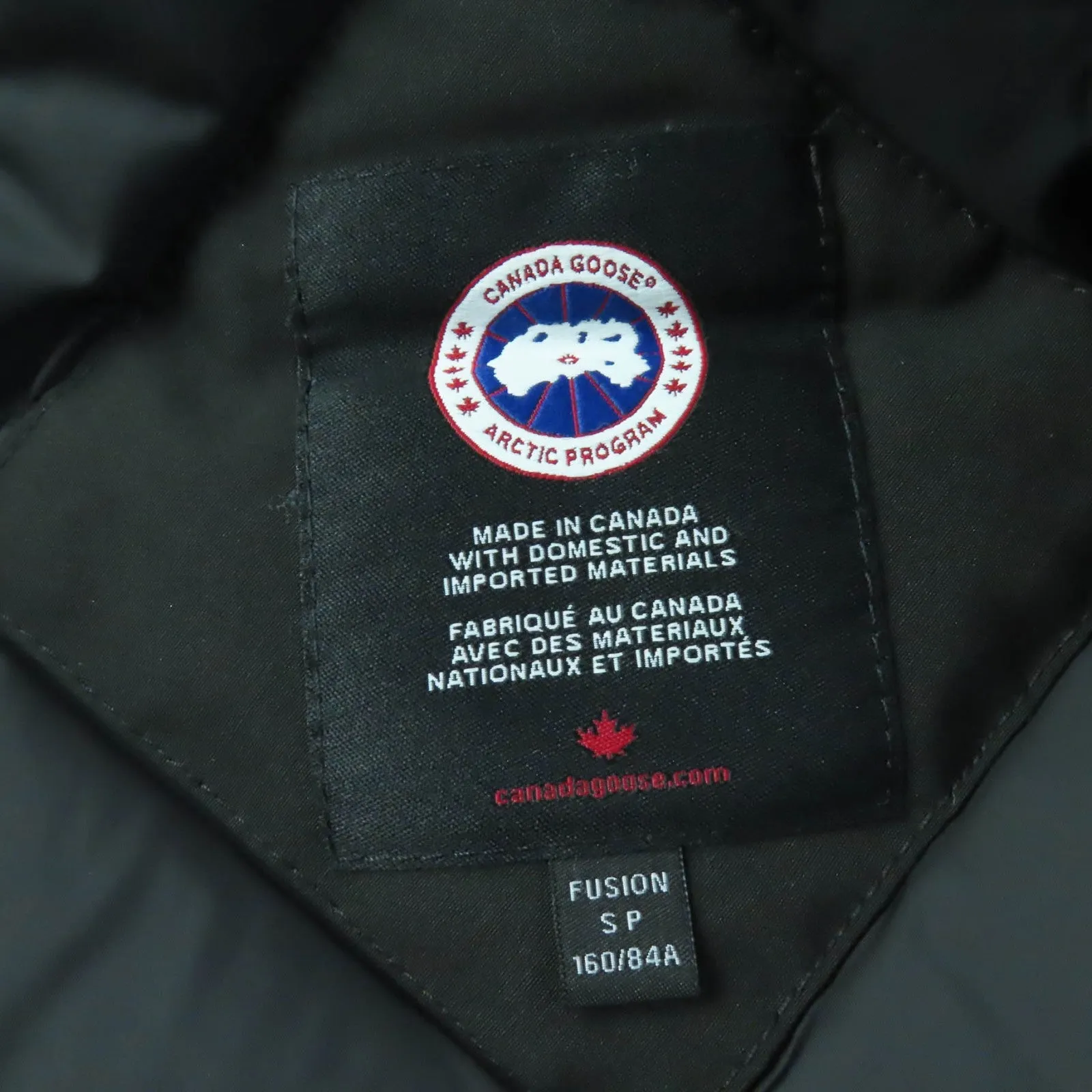 Canada Goose Victoria Parka Down Coat Black S