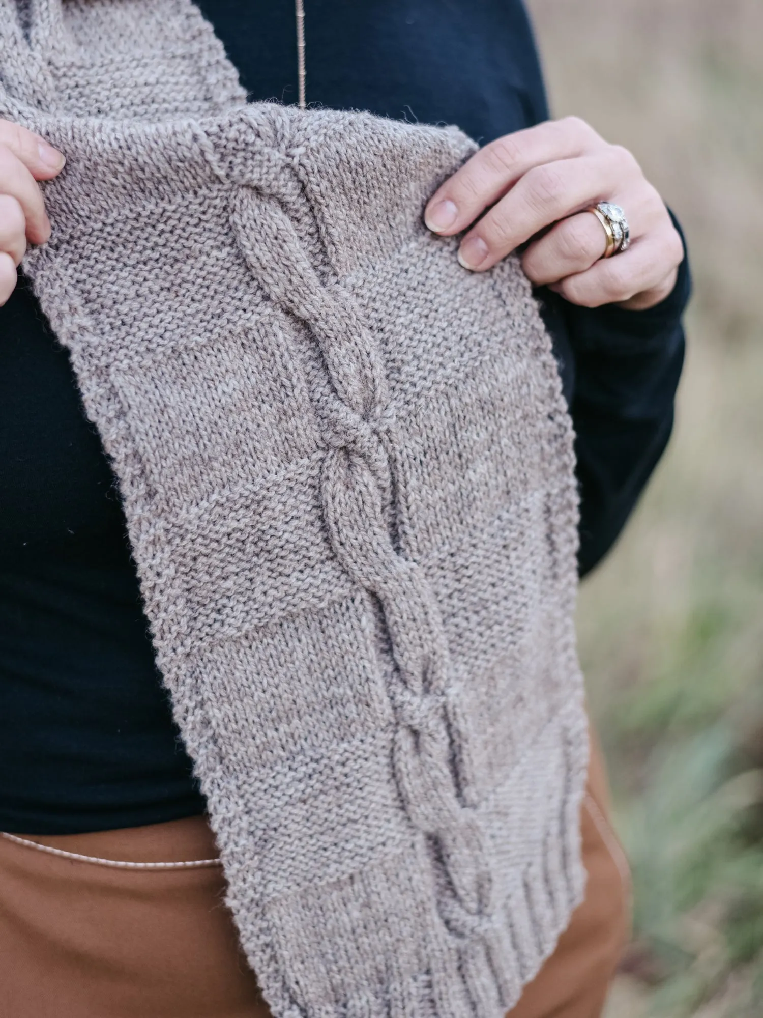 Checkered Path Scarf <br/><small>knitting pattern</small>