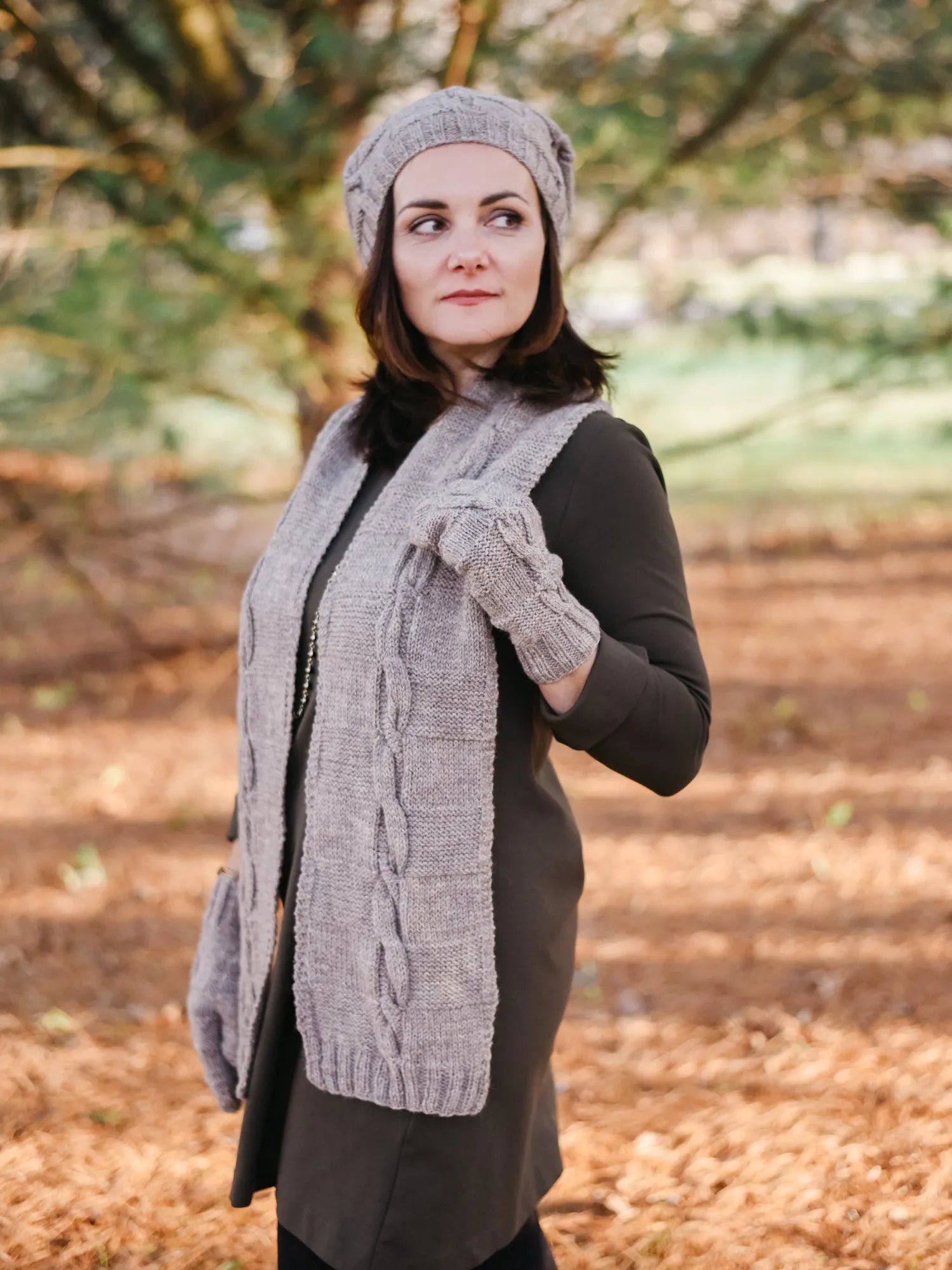 Checkered Path Scarf <br/><small>knitting pattern</small>