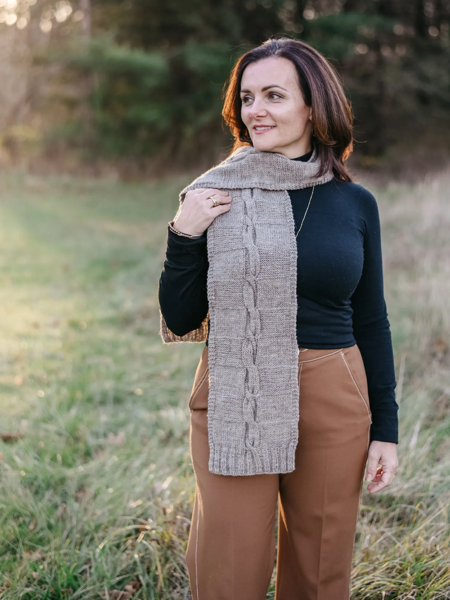 Checkered Path Scarf <br/><small>knitting pattern</small>