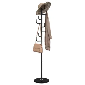 Coat Stand Black 183 cm Powder-coated Iron