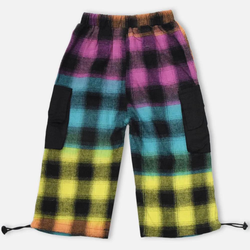 Colorful Checked Cargo Pant