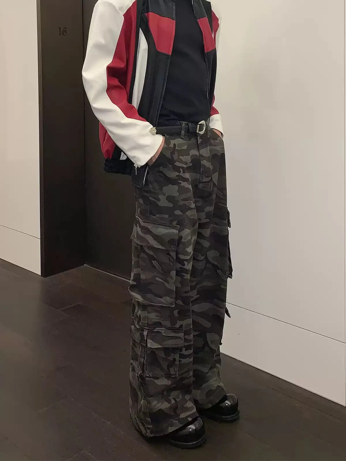 Cui Flap Pocket Camo Cargo Pants