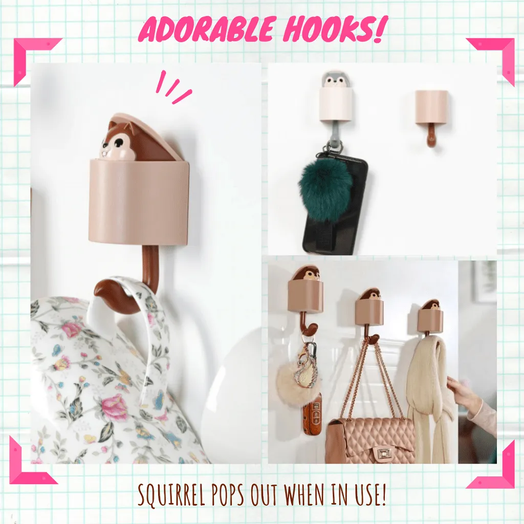 Cuteness Overload - Squirrel Hooks Set