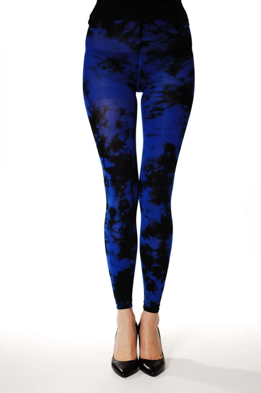 Deep Blue Colour Splash (Tie Dye) Footless