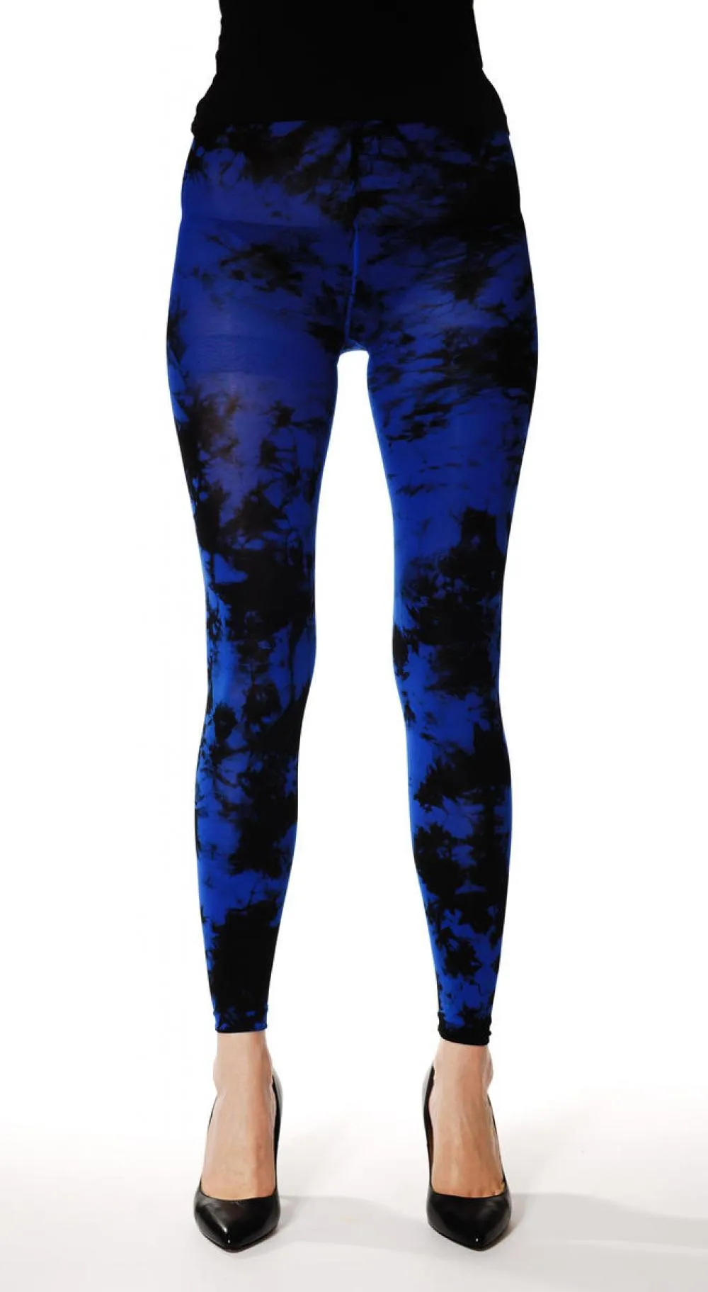 Deep Blue Colour Splash (Tie Dye) Footless