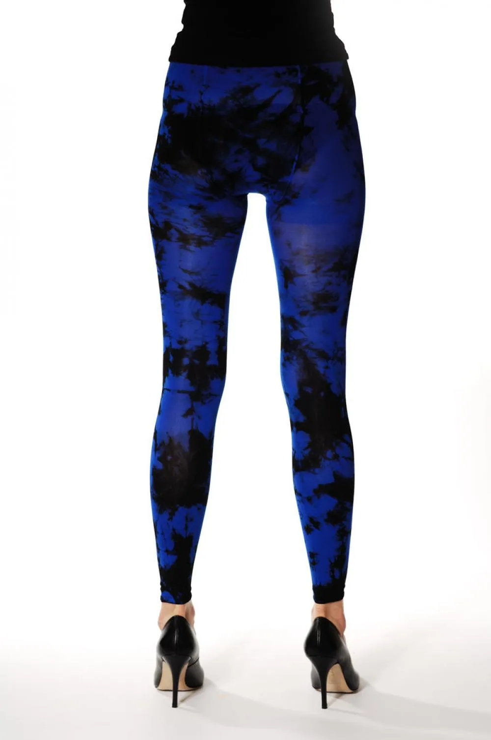 Deep Blue Colour Splash (Tie Dye) Footless