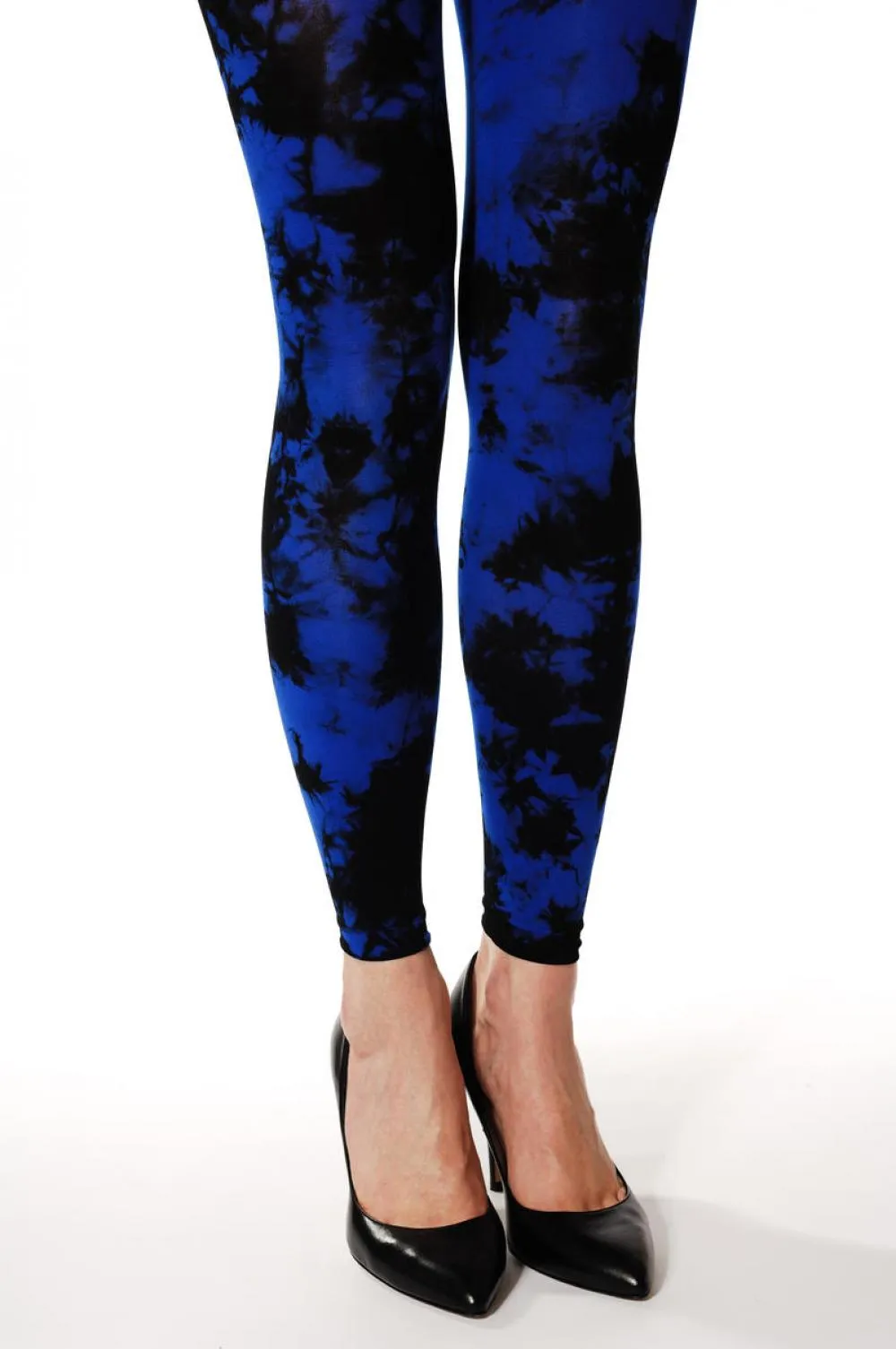 Deep Blue Colour Splash (Tie Dye) Footless